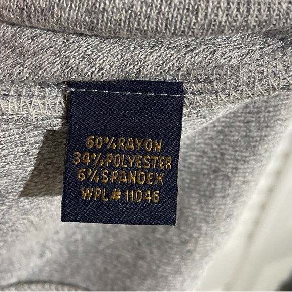 Vintage 1946 "Space Dye" 1/4 Zip Pullover Light Grey - Picture 6 of 7